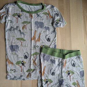 SafLittle Sleepies Pajamas 2 Piece Short Set - 4T Safari Friendsari Friends
